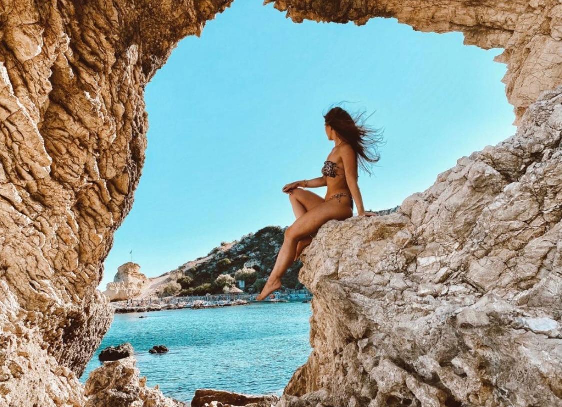 Grande Blue Suites With Private Bay Архангелос Экстерьер фото